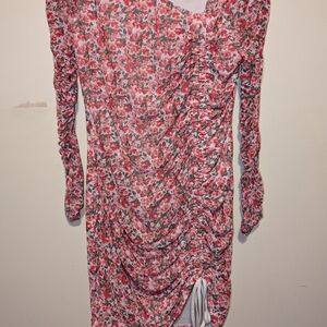 Spring Floral Pink Dress